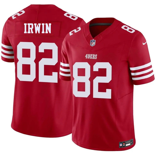 Men's San Francisco 49ers #82 Trenton Irwin Red 2026 F.U.S.E. Vapor Untouchable Limited Stitched Football Jersey