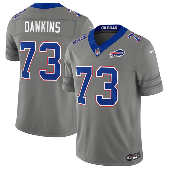 Men's Buffalo Bills #73 Dion Dawkins Gray F.U.S.E. 2026 Nickel City Vapor Stitched Football Jersey