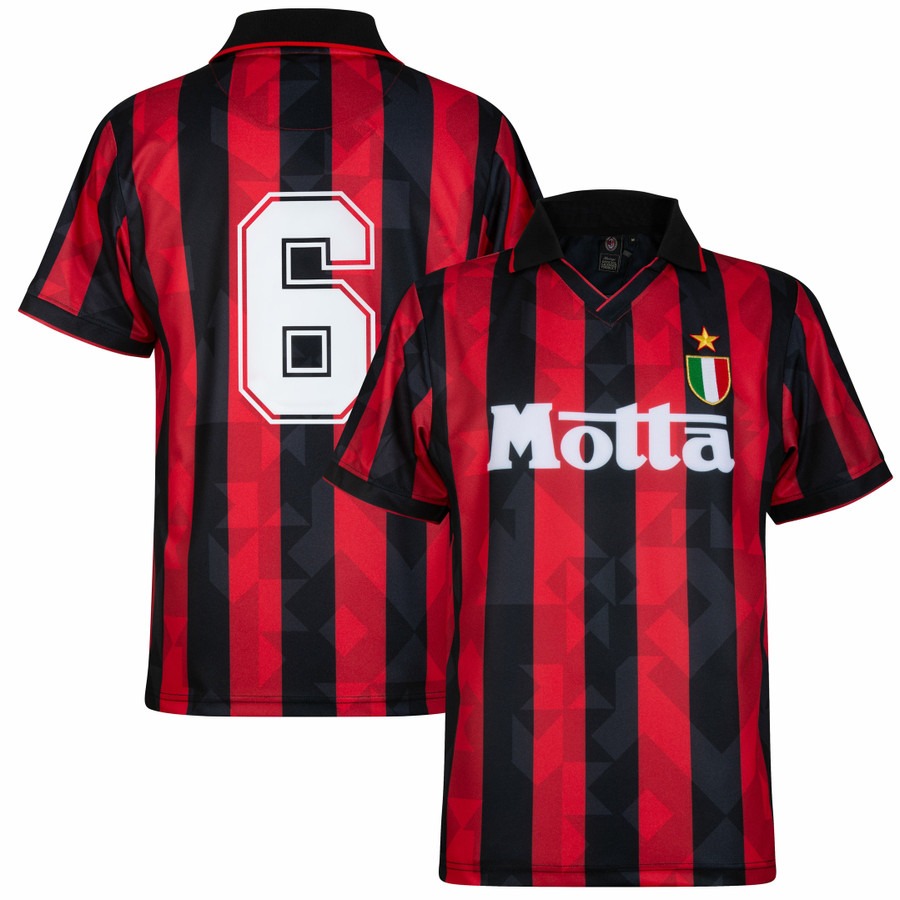 Franchino Baresi #6 AC Milan Retro Jersey NO NAME - Sublimated
