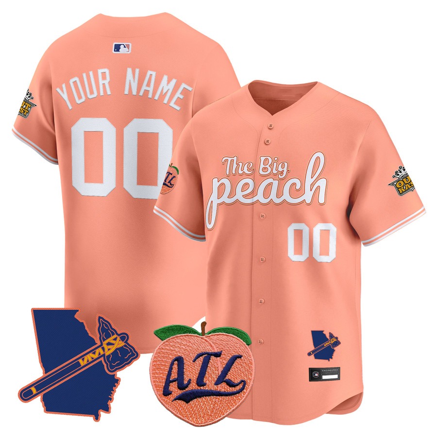 Atlanta Braves Special Edition Vapor Premier Limited Custom Jersey The Big Peach - Stitched