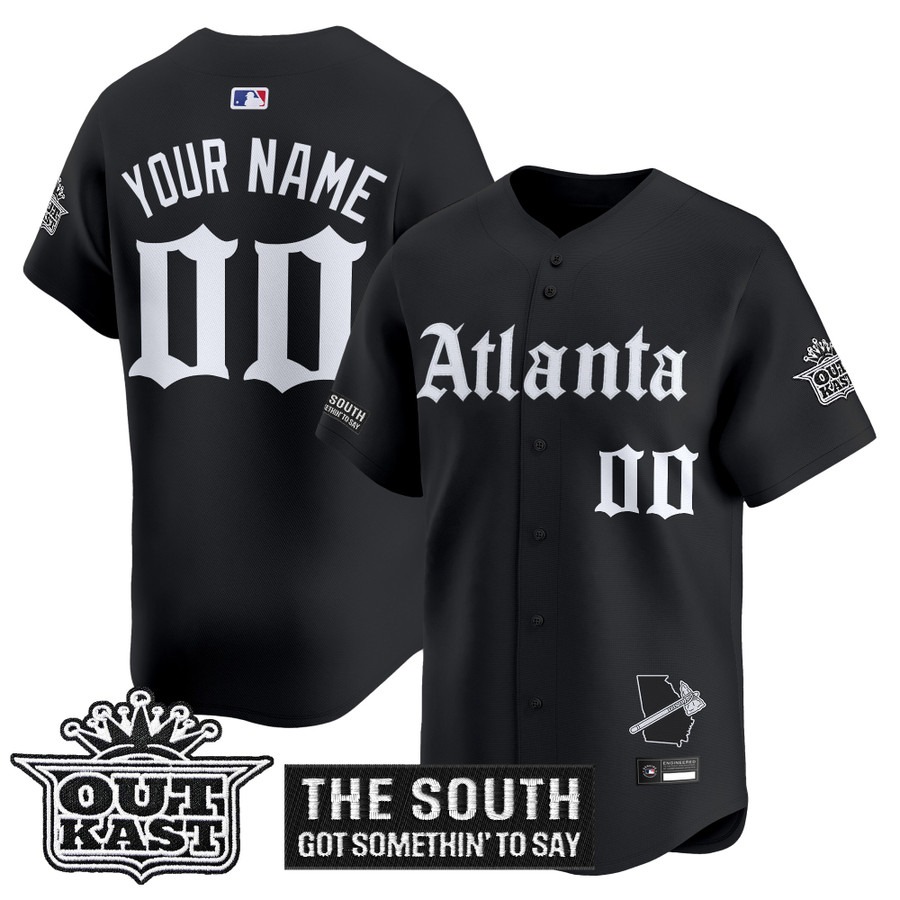 Atlanta Braves Special Edition Vapor Premier Limited Custom Jersey Gothic - Stitched
