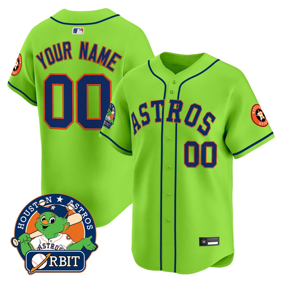 Houston Astros Special Edition Vapor Premier Limited Custom Jersey Orbit - Stitched