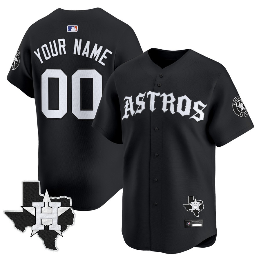 Houston Astros Special Edition Vapor Premier Limited Custom Jersey Gothic - Stitched