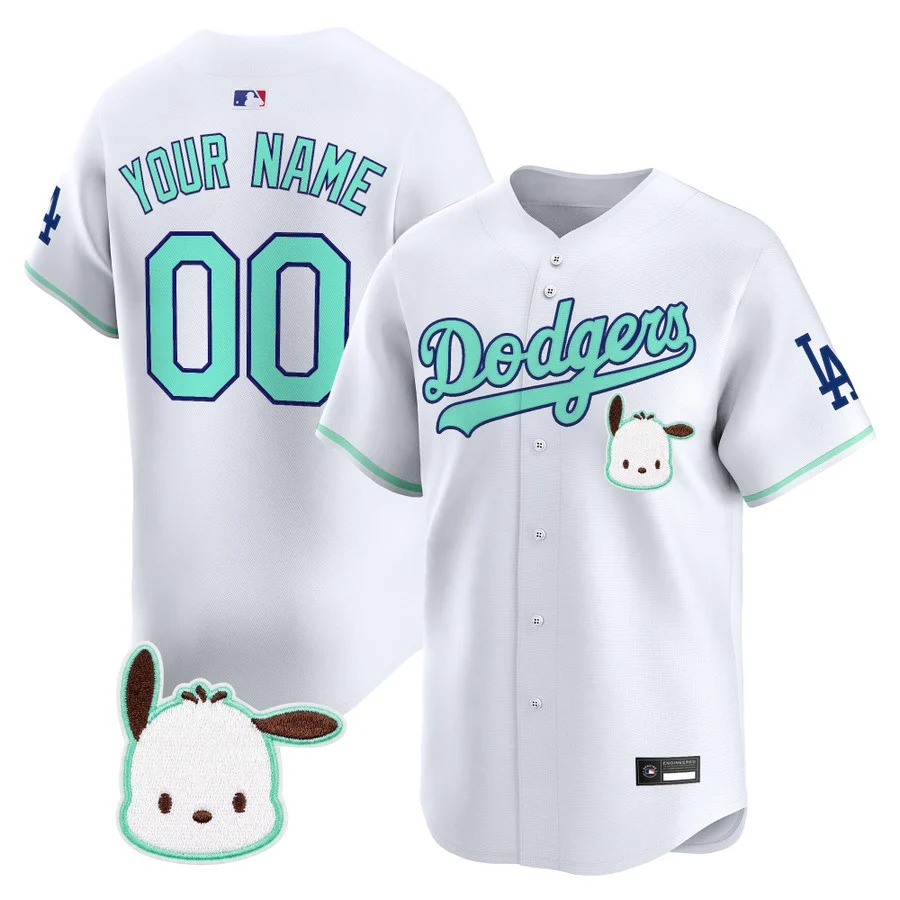Los Angeles Dodgers x Pochacco Vapor Premier Limited Custom Jersey - All Stitched