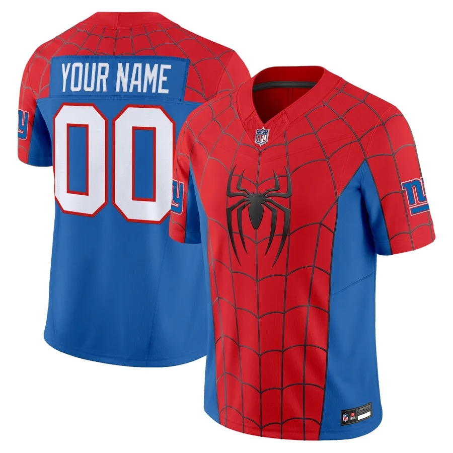 New York Giants x Spider Man Brand New Day Vapor Premier Limited Custom Jersey - Stitched