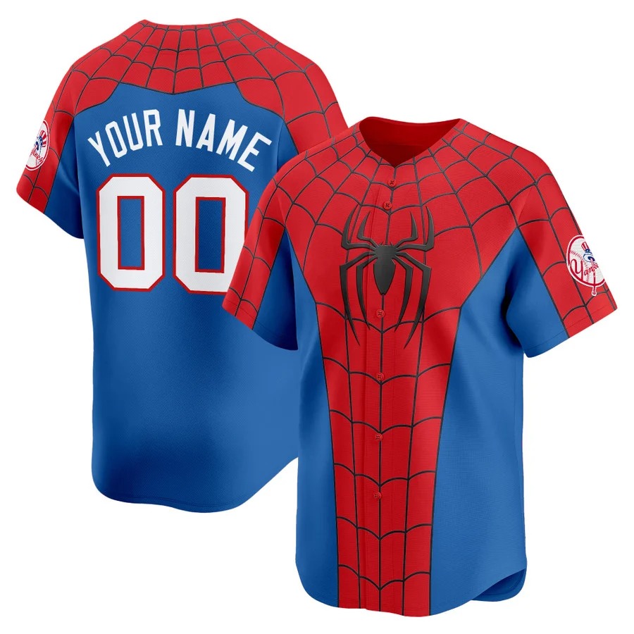 New York Yankees x Spider Man Brand New Day Vapor Premier Limited Custom Jersey - Stitched
