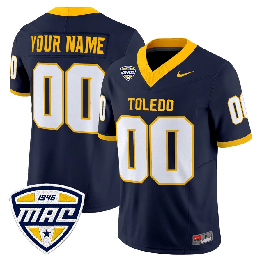 Toledo Rockets 2026 Vapor Limited Custom Jersey Navy - All Stitched