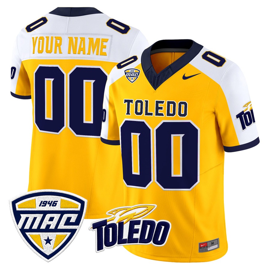 Toledo Rockets 2026 Vapor Limited Custom Jersey Gold Alternate - All Stitched