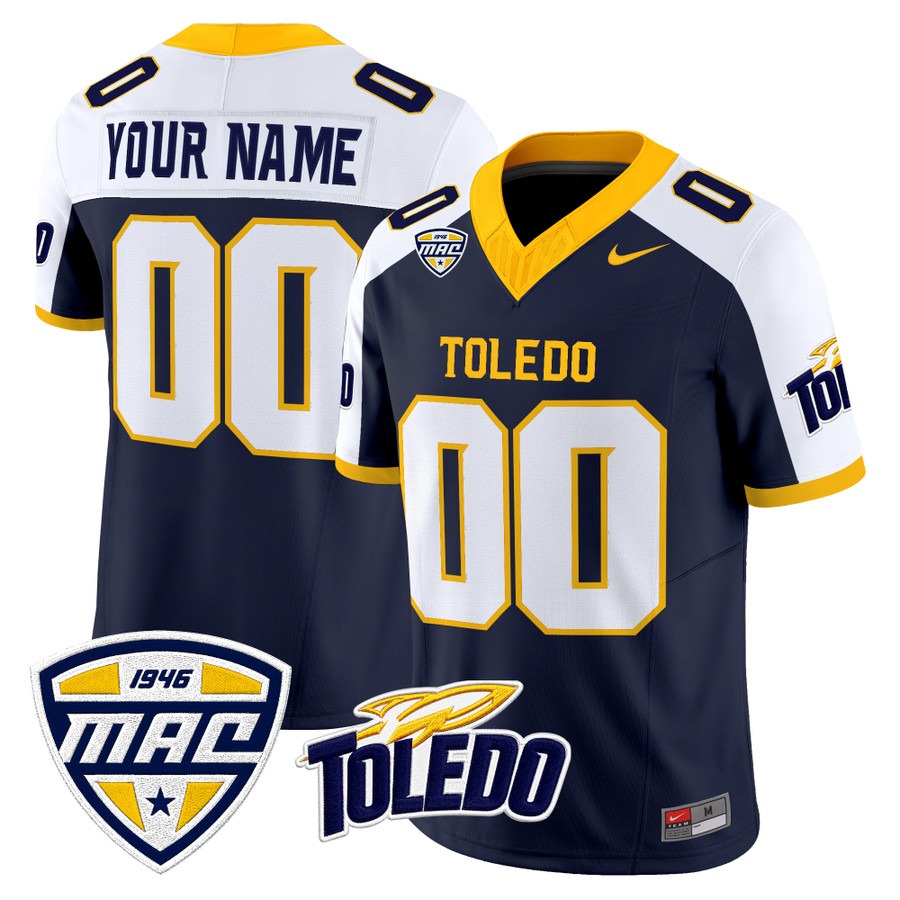 Toledo Rockets 2026 Vapor Limited Custom Jersey Navy Alternate - All Stitched