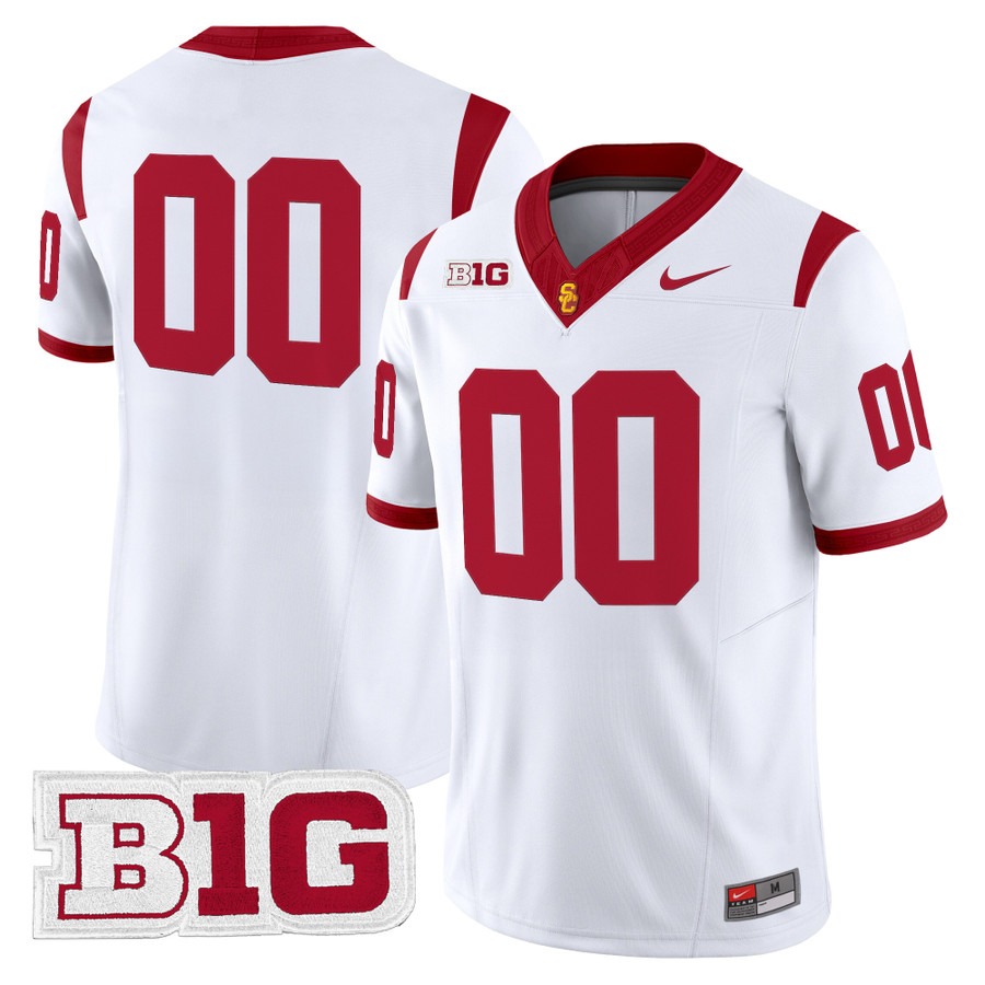 USC Trojans 2026 Vapor Limited Custom Jersey White - No Name on Back - All stitched