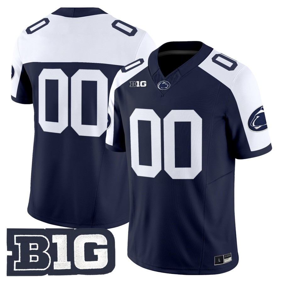 Penn State Nittany Lions 2026 Vapor Limited Custom Jersey Navy Alternate - No Name on Back - All Stitched
