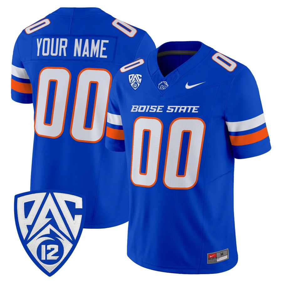 Boise State Broncos 2026 Vapor Limited Custom Jersey Royal - All Stitched