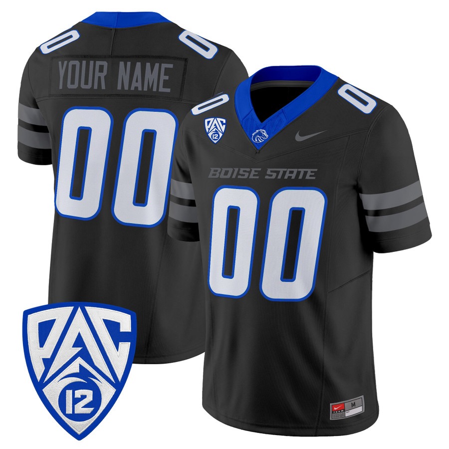 Boise State Broncos 2026 Vapor Limited Custom Jersey Black - All Stitched