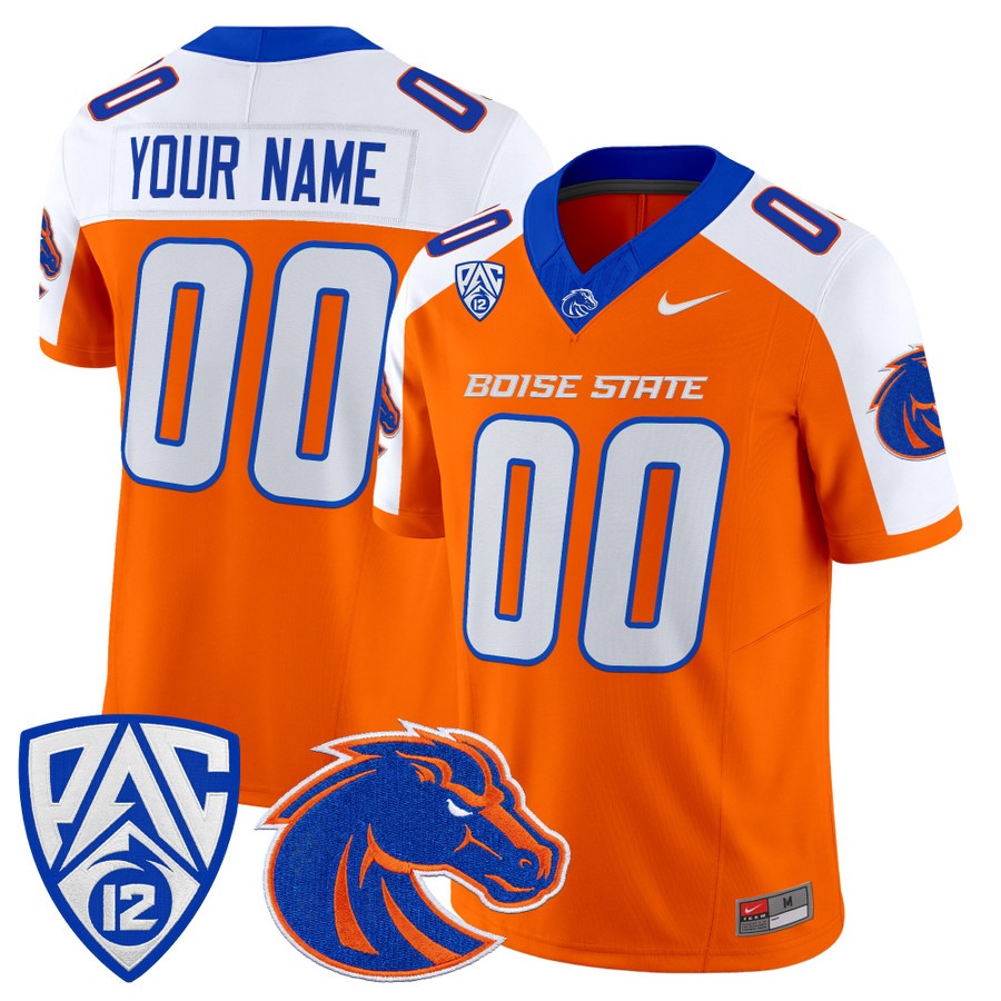Boise State Broncos 2026 Vapor Limited Custom Jersey Orange Alternate - All Stitched