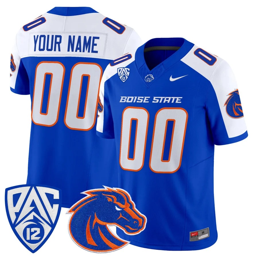 Boise State Broncos 2026 Vapor Limited Custom Jersey Royal Alternate - All Stitched