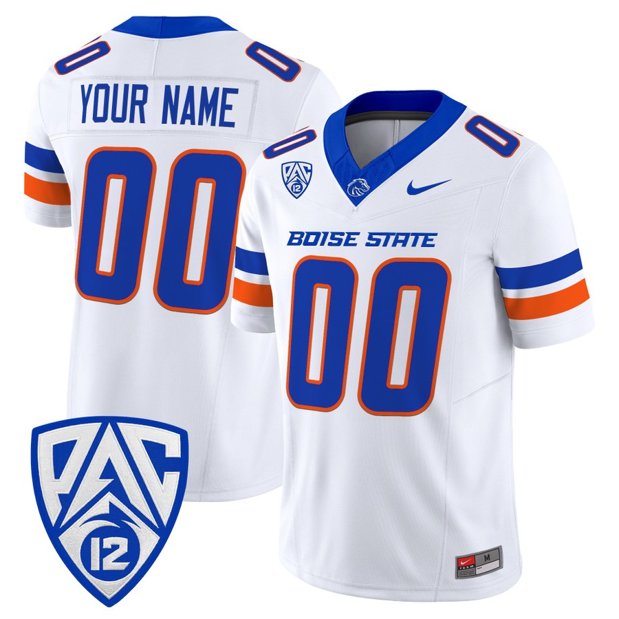 Boise State Broncos 2026 Vapor Limited Custom Jersey White - All Stitched