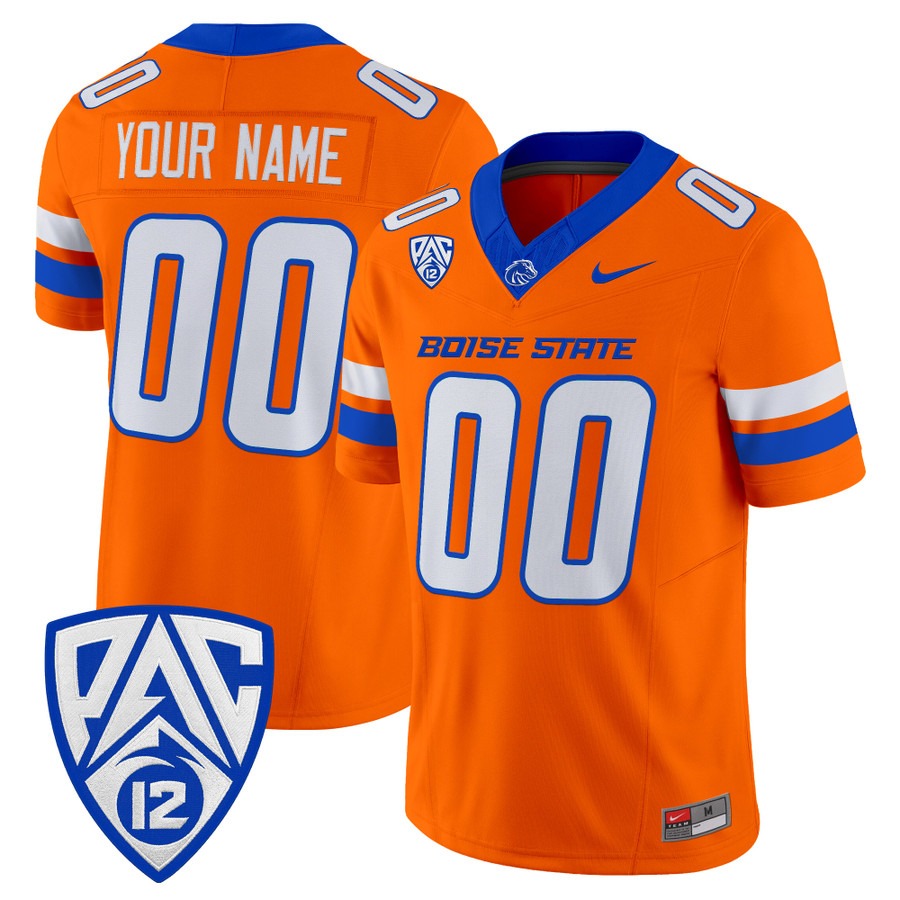 Boise State Broncos 2026 Vapor Limited Custom Jersey Orange - All Stitched