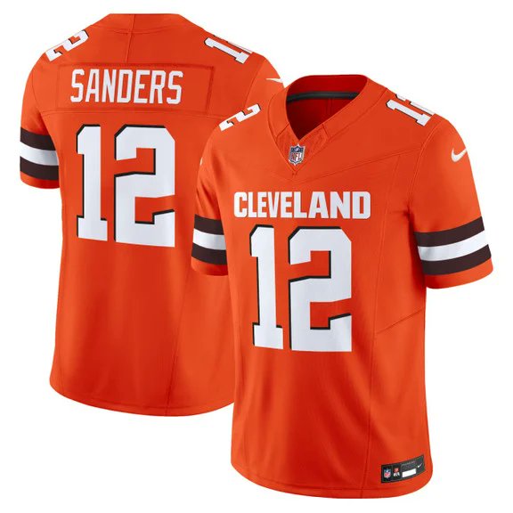 Men Women Youth Cleveland Browns Customized Orange F.U.S.E. Vapor Limited Stitched Football Jersey