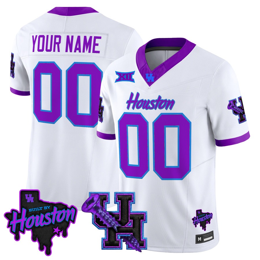 Houston Cougars DJ Screw Vapor Limited Custom Jersey White - All Stitched