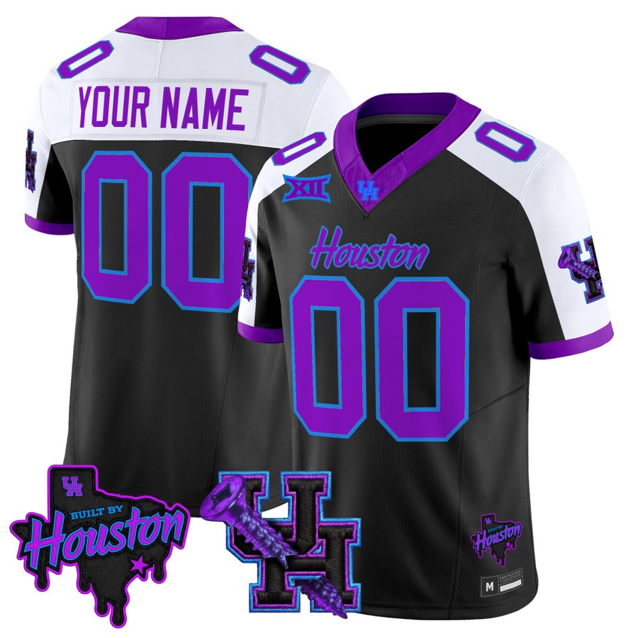 Houston Cougars DJ Screw Vapor Limited Custom Jersey Black Alternate - All Stitched