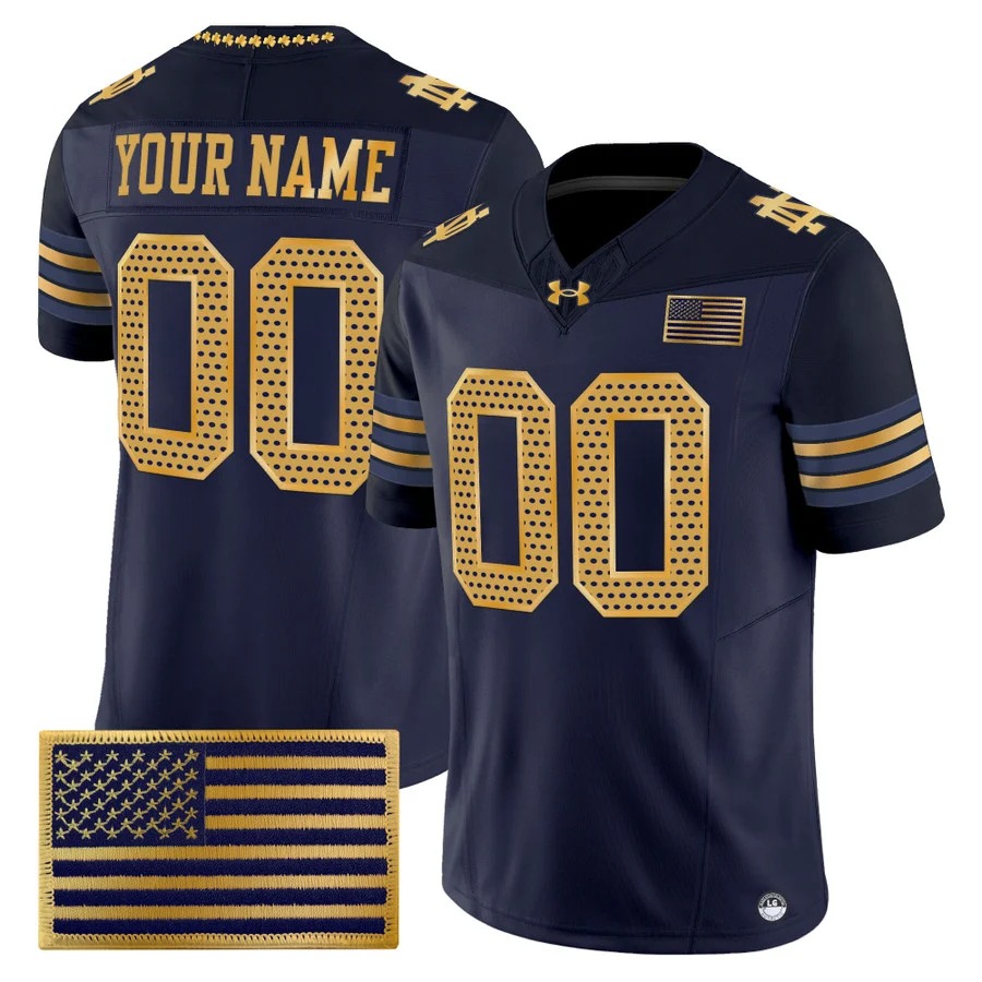Notre Dame Fighting Irish 2026 Shamrock Series Vapor Limited Custom Jersey V2 - Stitched