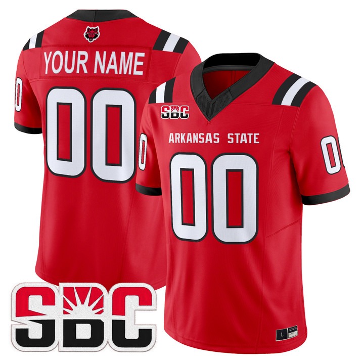 Arkansas State Red Wolves 2026 Vapor Limited Custom Jersey Red - All Stitched