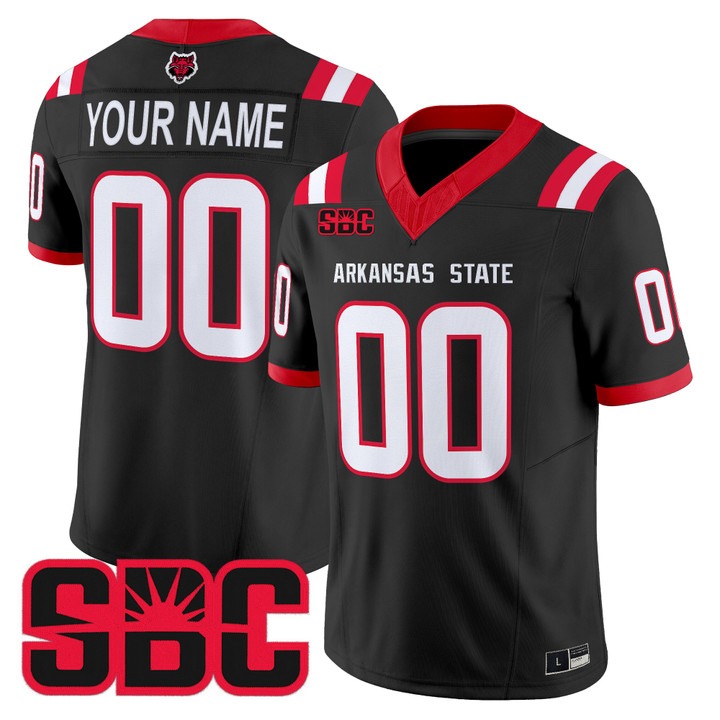 Arkansas State Red Wolves 2026 Vapor Limited Custom Jersey Black - All Stitched