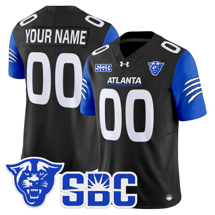 Georgia State Panthers 2026 Vapor Limited Custom Jersey Black - All Stitched