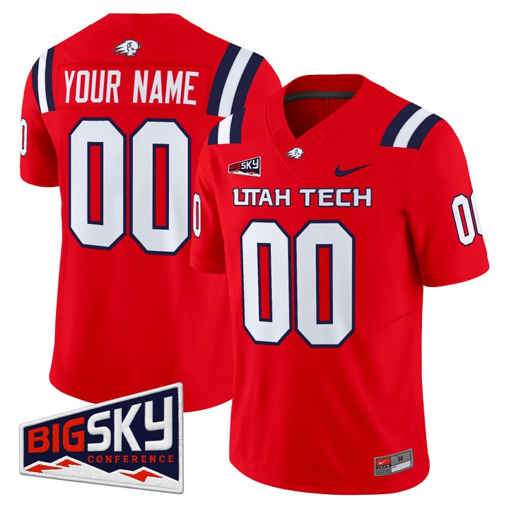 Utah Tech Trailblazers 2026 Vapor Limited Custom Jersey Red - All Stitched