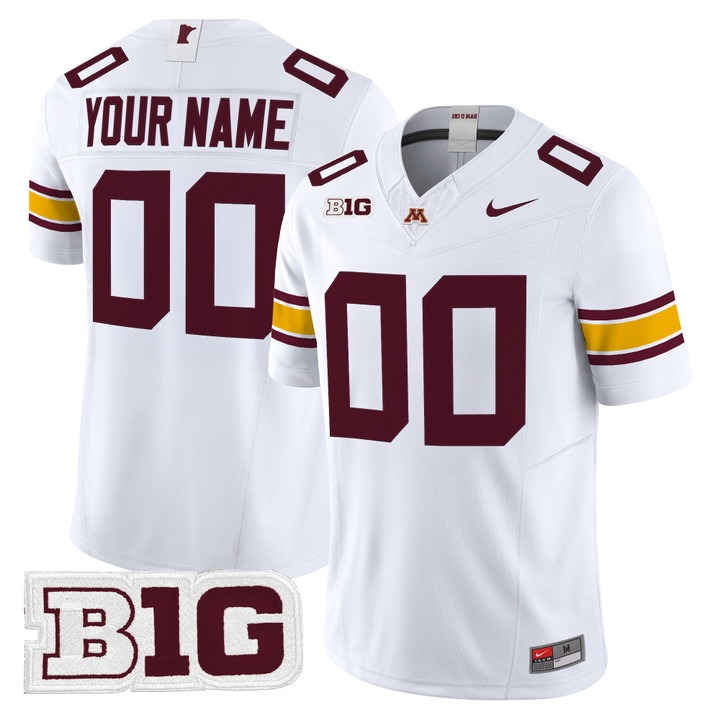 Minnesota Golden Gophers 2026 Vapor Limited Custom Jersey White - All Stitched