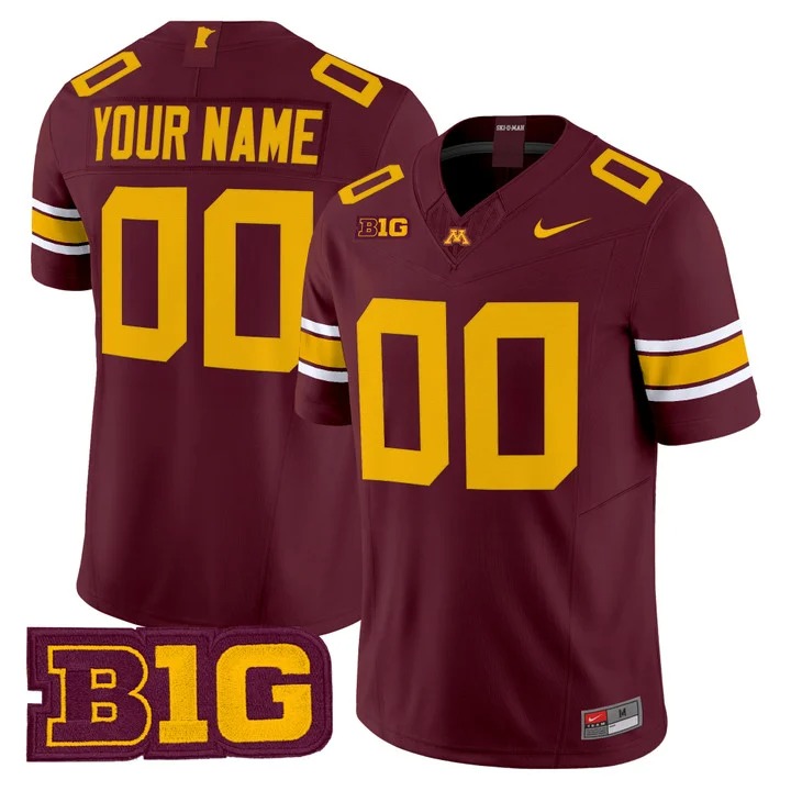 Minnesota Golden Gophers 2026 Vapor Limited Custom Jersey Maroon - All Stitched