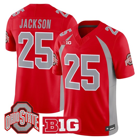Ohio State Buckeyes #25 Bo Jackson 1990 Throwback Vapor Limited Jersey Red - All Stitched