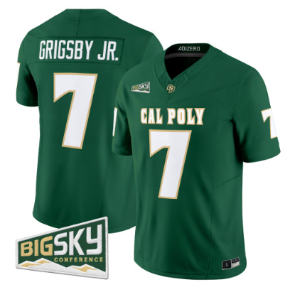 Cal Poly Mustangs #7 2026 Vapor Limited Jersey Green - All Stitched