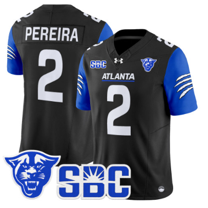 Georgia State Panthers #2 Ayden Pereira 2026 Vapor Limited Jersey Black - All Stitched