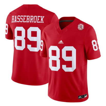 Hassebroek #89 Nebraska Huskers 2026 Red Jersey - All Stitched