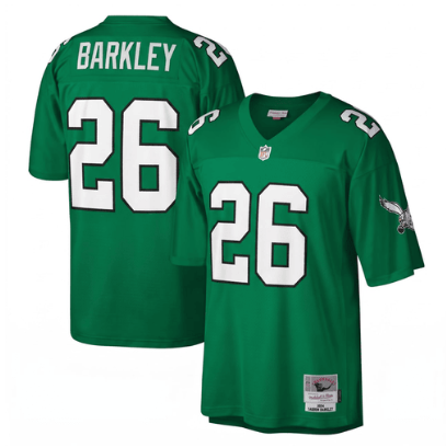 Saquon Barkley #26 Eagles Big & Tall 1990 Retired Kelly Green Jersey - All Stitched