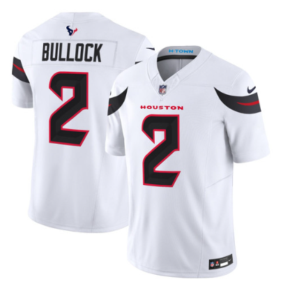 Calen Bullock #2 Houston Texans 2026 White Jersey - All Stitched