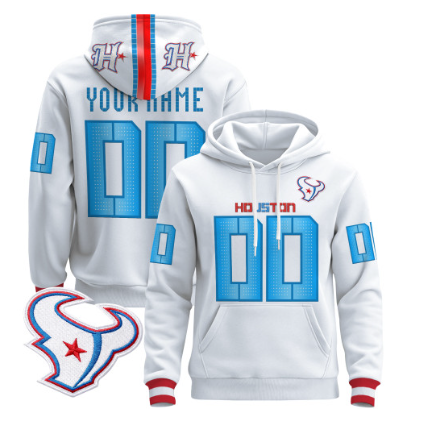 Houston Texans 2026 Rivalries Premium Custom Pullover Hoodie - All Stitched