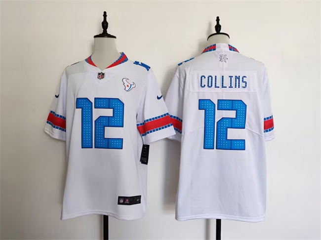 Men's Houston Texans #12 Nico Collins White 2026  'HOUSTON US' Rivalries Collection Limited Stitched Football Jersey
