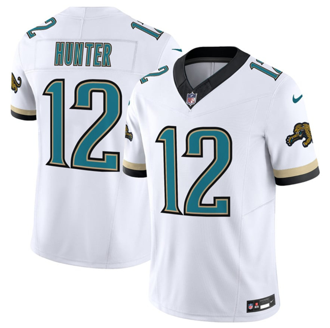 Men's Jacksonville Jaguars #12 Travis Hunter White 2026 F.U.S.E. Vapor Untouchable Limited Stitched Jersey