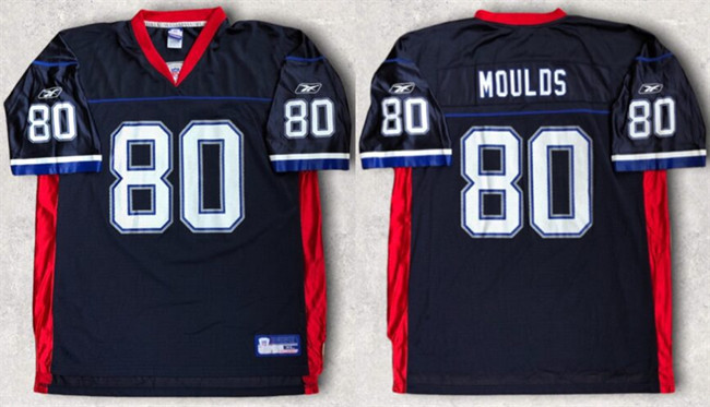 Men's Buffalo Bills #80 Eric Moulds Navy Stitched Football Jersey