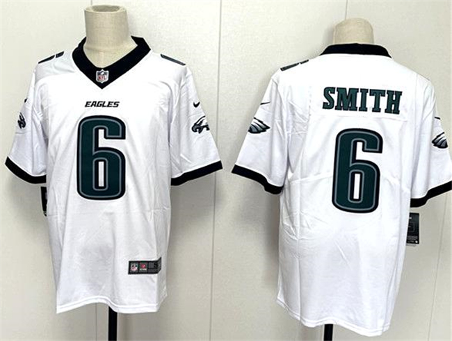 Toddlers Philadelphia Eagles #6 DeVonta Smith White 2024 New Vapor Untouchable Limited Stitched Football Jersey