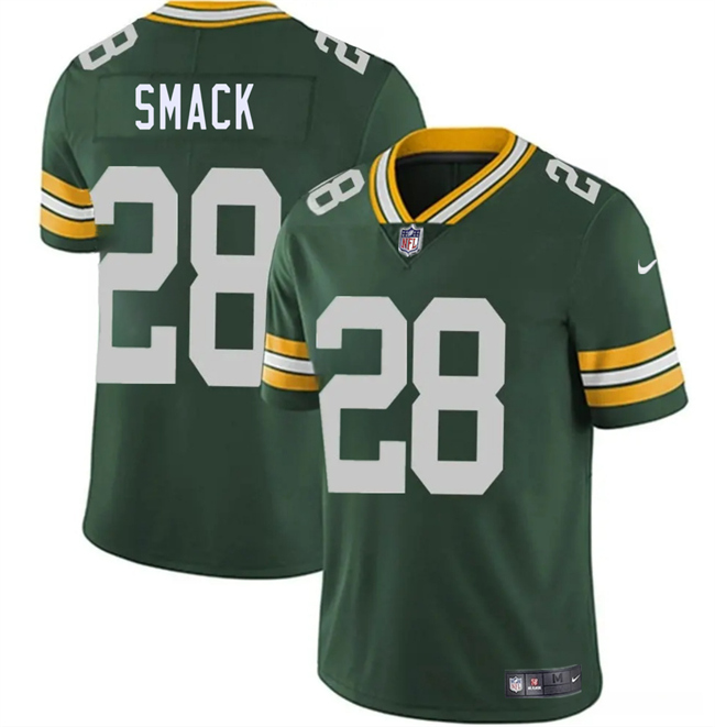 Youth Green Bay Packers #28 Trey Smack Green 2026 Draft Vapor Untouchable Limited Stitched Football Jersey