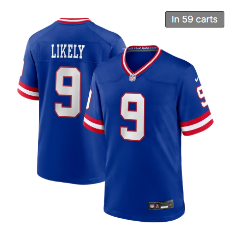 Men's New York Giants #9 Isaiah Likely Royal Alternate Nike Legacy Game Jersey