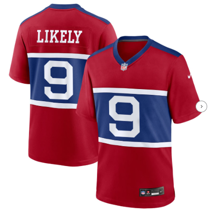 Men's New York Giants #9 Isaiah Likely Century Red Alternate Nike Game Jersey