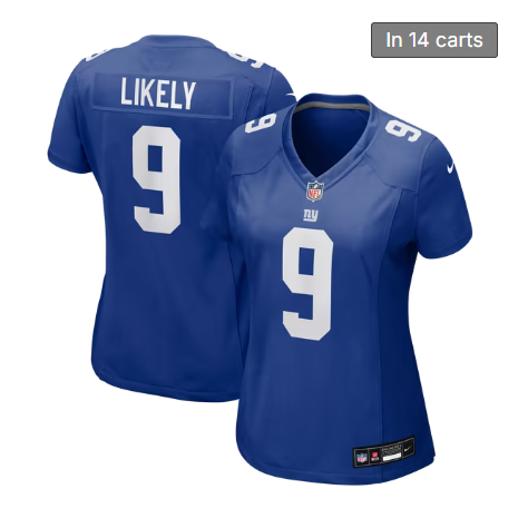 Women's New York Giants #9 Isaiah Likely Royal Team Nike Game Jersey
