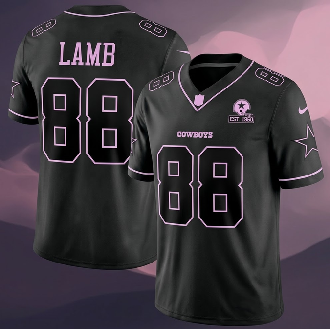 Men & Women & Youth Dallas Cowboys Active Player Custom Black Deep Purple Vapor Limited Stitched Football Jersey