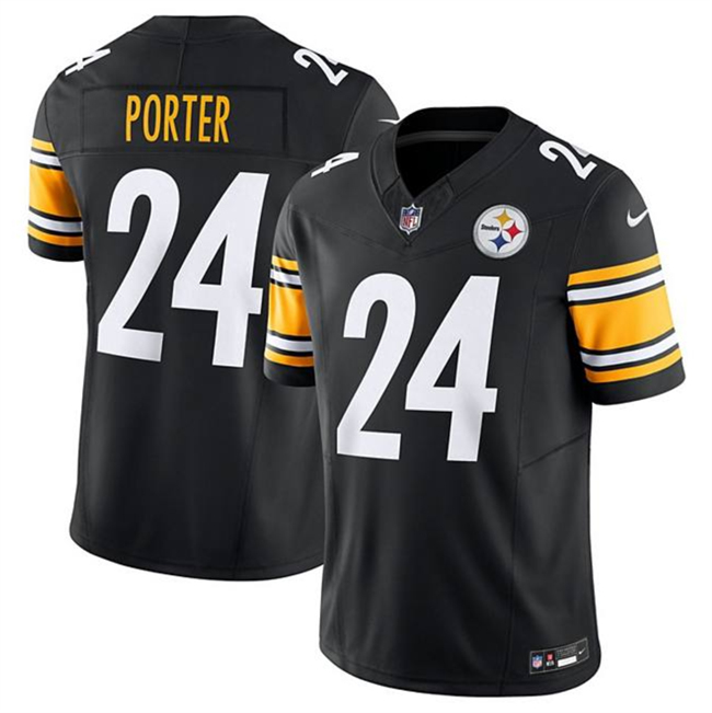 Men's Pittsburgh Steelers #24 Joey Porter Jr.  Black F.U.S.E. Vapor Untouchable Limited Stitched Jersey