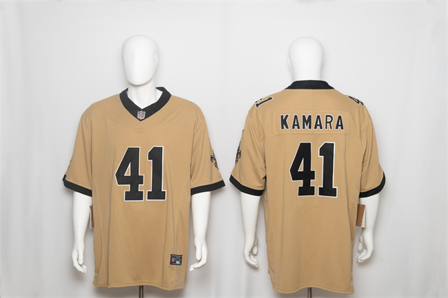 Men's New Orleans Saints #41 Alvin Kamara Gold F.U.S.E. Alternate Vapor Limited Stitched Football Jersey