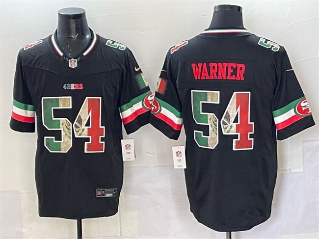 Women's San Francisco 49ers #54 Fred Warner Black 2025 F.U.S.E. Mexico Vapor Limited Stitched Football Jersey(Run Small)